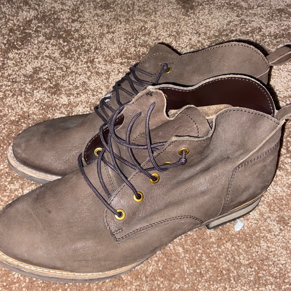 Dark brown boots
